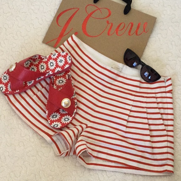 J. Crew Pants - J. Crew Striped Linen Shorts